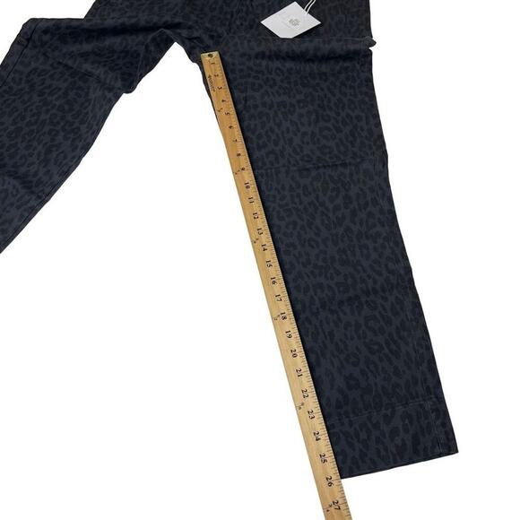 Pistola Wild Night Leopard Print Cropped Jeans Size 27 - Picture 3 of 14